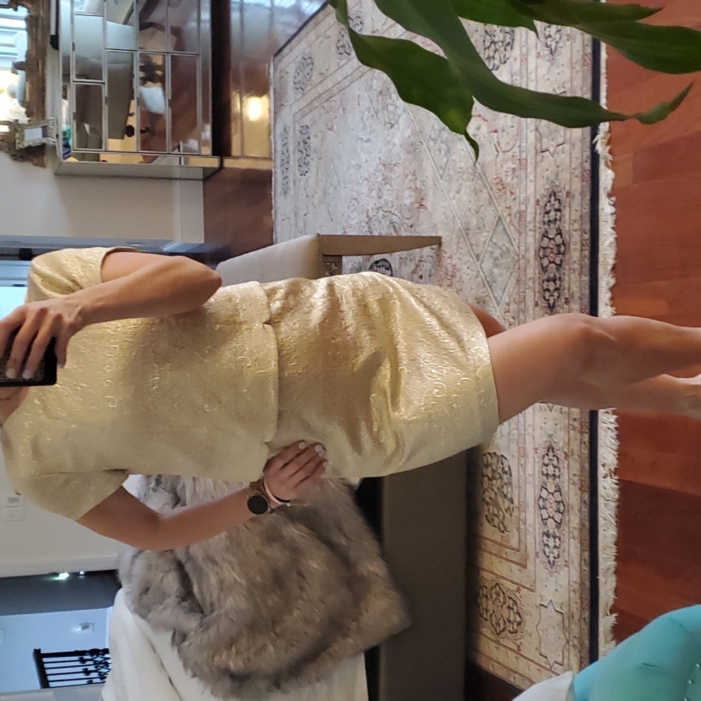 Tori Burch gold dress